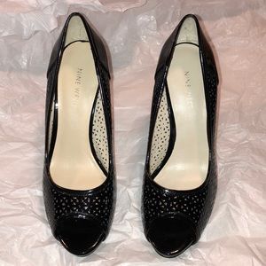 Nine West peep toe wedges. NWOB